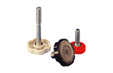 ステンレス サムスクリュー(半ねじ)(赤)(菊型外径38mm品)